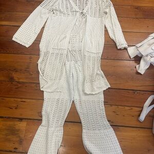 Sincerely Jules White Crochet Jumpsuit
